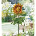 Regal Art & Gift Be Jolly Garden Stake - Sunflower Metal | 36 H x 8 W x 2 D in | Wayfair 13056