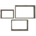 Ekena Millwork Vintage Farmhouse Shadow Box 3 Piece Wall Shelf Set, Wood in Gray | 3.5 D in | Wayfair DECR18SBRTOBPG