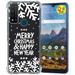 TalkingCase Slim Phone Case Compatible for Cricket Dream 5G AT&T Radiant Max 5G/Fusion 5G Glass Screen Protector Incl Merry Christmas Print Lightweight Flexible Soft USA