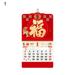 Pnellth 2022 Practical Clear Pattern Calendar Readable Hand Tearing Paper Hanging Calendar for Home