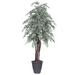 Primrue 72" Artificial Foliage Tree in Pot Silk/Plastic in Gray | 72 H x 32 W x 32 D in | Wayfair EB7A8ED97B684F30843FAB2166F62CF7