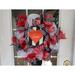 The Holiday Aisle® Valentine Love 20" Deco Mesh Wreath Burlap/Deco Mesh in Black/Red/White | 20 H x 20 W x 6 D in | Wayfair