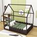 Harper Orchard Trollinger Full Size Canopy Platform Bed w/ Fence | 78 H x 57.5 W x 78.7 D in | Wayfair 9F69E8F8F8DF4BA0955C56BC90DBE908