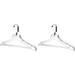 Rebrilliant YBM Home Quality Acrylic Clear Coat Hangers Made of Clear Acrylic Acrylic in Gray | 17.3 W in | Wayfair