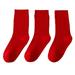 Thigh High Compression Socks Women Running Socks Woman Baby And Children Stockings Fashion Simple Solid Color Stripe Comfortable Warm Red New Year Socks Socks Women Knee High Wool