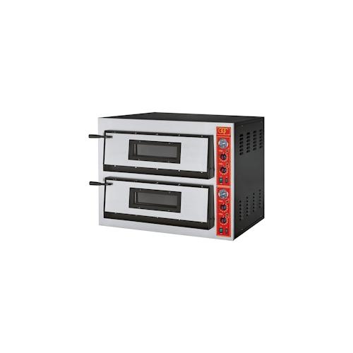 Gastro Elektro Pizzaofen Backofen Pizza Flammkuchen 1010x850x750mm 2 Kammern 12 kW 500°C 400V