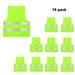 FEOYA Mens Yellow High Visibility Reflective Vest Hi-vis Bright Color Outdoor Construction Protector Safety Vest 10 Pack