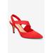 Extra Wide Width Women's Arabella Pump by Bella Vita in Red Suede Leather (Size 7 WW)