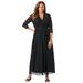 Plus Size Women's Stretch Lace Maxi Dress by Jessica London in Black (Size 22 W)