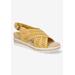 Wide Width Women's Cosette Sandals by Bella Vita in Yellow (Size 10 W)