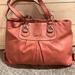 Coach Bags | Coach Leather Shoulder Bag Satchel Purse, Coral Colored, Authentic, Guc | Color: Red | Size: Os