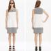 Madewell Dresses | Madewell Verse Ponte Striped Dress | Color: Black/Cream | Size: S