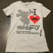 Disney Tops | Disney Parks Mickey Mouse I My Mousetache Grey T-Shirt Women’s M | Color: Gray | Size: M