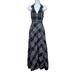 Anthropologie Dresses | Anthropologie Maeve Womens Adair Black Plaid Halter Neck Maxi Dress Size 2 | Color: Black/White | Size: 2