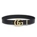 Gucci Accessories | Gucci Leather Gg Moon Belt. Worn Once. | Color: Black/Gold | Size: M