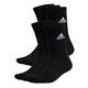 adidas Unisex Cushioned Sportswear 6 Paar Crew Socken, Schwarz/Weiß