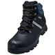 Uvex 2 construction S3 SRC - lace-up safety boots - water-resistant - lightweight - men & women - leather - black - Size 11