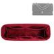 DGAZ Silk Bag Organiser Insert Fits Chanel CF Classic Flap Handbag，Silky Smooth Bag Organiser, Luxury Handbag & Purse Shaper (Wine Red, Medium 25)