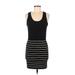 Forever 21 Casual Dress - Mini: Black Stripes Dresses - Women's Size Medium