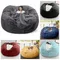 Pouf en peluche gris pour canapé-lit, pouf, siège de chambre, tatami, meubles de salon de détente,