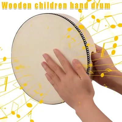 Tambour à main en bois pour enfants jouet de Percussion cadre en bois jeu de musique SEC88