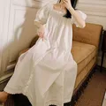 Chemise de nuit en dentelle à manches courtes pour femmes cardigan d'été chemise de nuit princesse