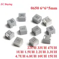 Inducteurs de puissance de moulage 0650 SMD Inductance de 6x6x5mm 1 5 2 2 3 3 4 7 6 8