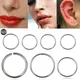 Faux Anneau Antarctique en Titane Boucles d'Oreilles Septum Helix Nostril Labret Jules Faux