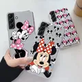 Minnie Souris Mickey Fundas Pour Samsung Galaxy S22 S 22 Plus Ultra Étui En Silicone Dessin Animé