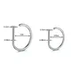 1PC Nose Rings D Shape Nose Hoop Stud Ear Cartilage Piercing Nose Nostril Piercing Nose Body Jewelry