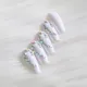 Faux Ongles Longs en Clip et Diamant Faits à la Main Sexy Blanc 24 Pièces