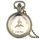 La montre de poche à quartz DegradTale pour enfants petit prince renard rose motif de couverture