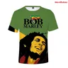 T-shirt Bob Marley pour garçons Streetwear cool Économie à la mode Bob Marley Respzed Nouveau