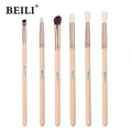 BEILI – ensemble de pinceaux de maquillage Rose doré 6 pièces pour Contour des yeux ombre à