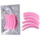 3 paires de tiges de cils roses en Silicone permanent accessoire de recourbe-cils 3D outils