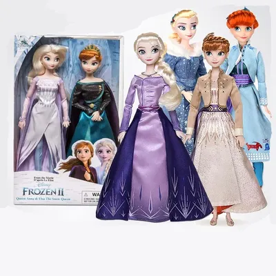 Disney Store-Figurines La Reine des Neiges 2 Elsa et Anna 2 pièces/ensemble princesse classique