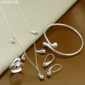 DOTEFFIL – ensemble de boucles d'oreilles en argent Sterling 925 pour femme ensemble collier