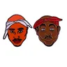 Broche toupac Shakur épingle 2pac Thug Life Badge All eez On Me pour Fans de Rap Hip Hop ajout