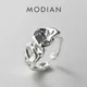 Modian – bague en argent Sterling 925 pour femme Design irrégulier taille réglable 6 à 8 bijoux