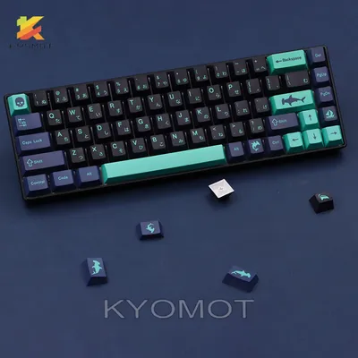 KYOMOT-GBrosHammerhead Keycaps PBT Dye Pad 148 prédire Aucun profil Keycap pour MX Switch DIY