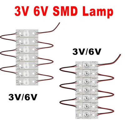 Perles de lampe SMD avec filtre de lentille optique pour réparation de téléviseur LED 3V 6V
