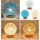 Lampe de Table Led en bois et rotin lampe de chevet