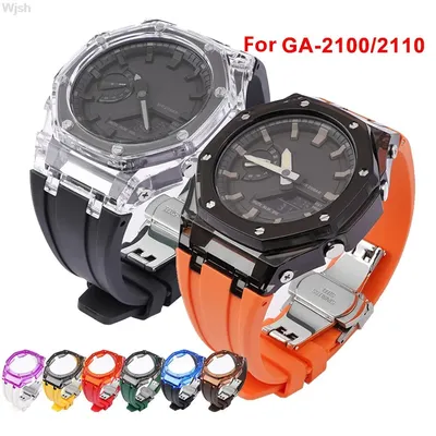 Income 2100 Bracelet de rechange pour mol G-SHOCK GA-2100 2110 Bracelet de montre en caoutchouc