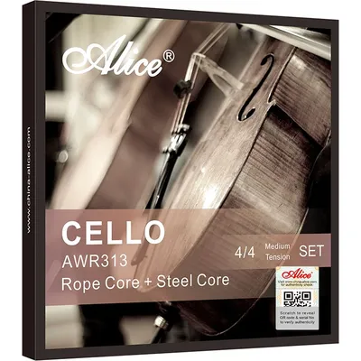 Alice CELLO-Jeu de cordes de violoncelle AWR313 noyau en acier à haute teneur en carbone