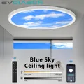 Smart Sky-Plafonnier Ultra Mince Bleu de 40cm 18/24/36/42W AC 110/220V Luminaire Décoratif d'Nik