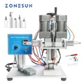 ZONESUN Bottle Capping Machine Srew Top Unicorn Juice Liquid Spray Cap Twist Glass Dropper Tabletop