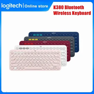 Logitech-Clavier sans fil Bluetooth K380 Pebble souris pour multi-appareils Windows Pad Android