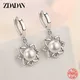 Zddan – boucles d'oreilles en argent Sterling 925 pour femmes Vintage motif Floral perle mode