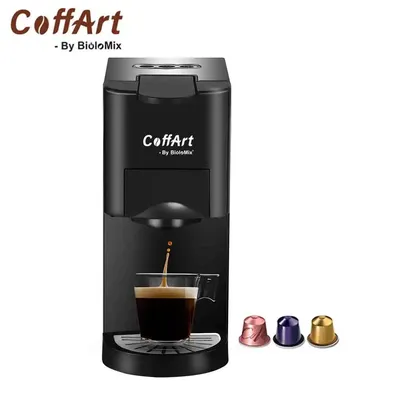 Coffart By BioloMix-Machine à café expresso 3 en 1 cafetière à capsules multiples adaptée à un