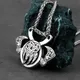 Collier en acier inoxydable avec pendentif en forme de hache amulette Viking rétro fête de rue